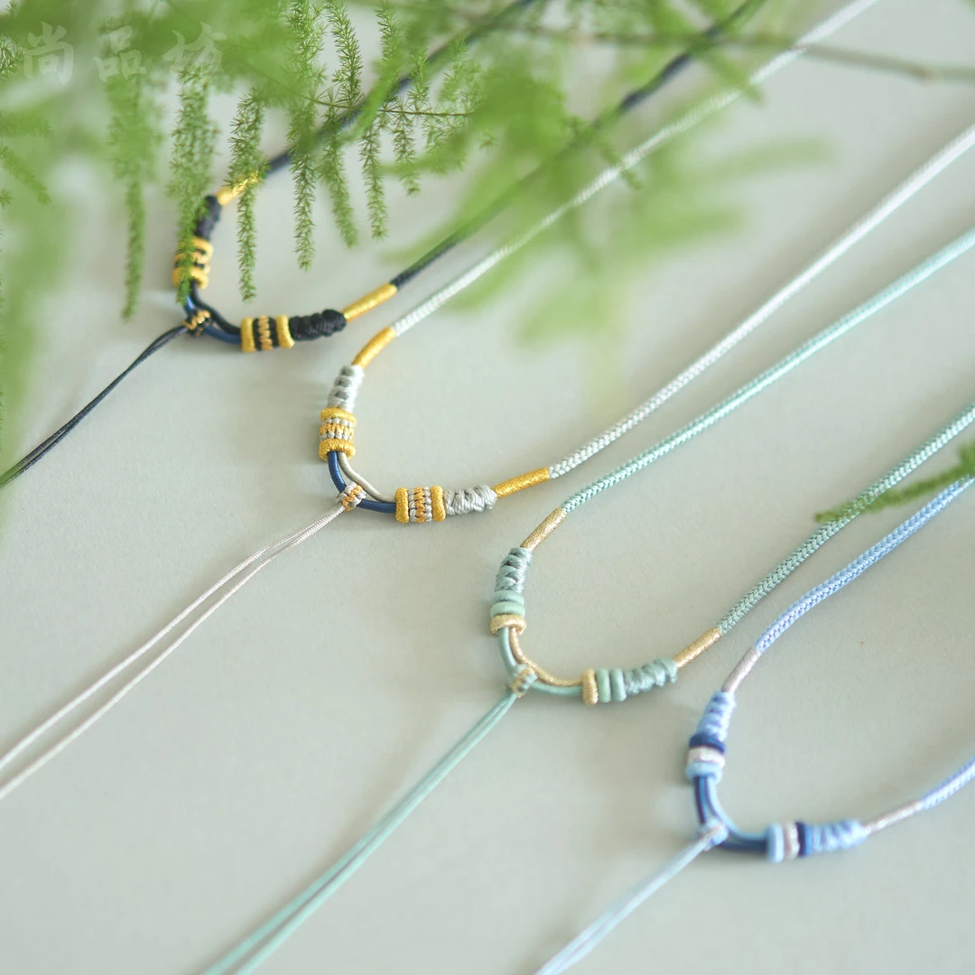 非金属布艺吊坠 纯手工精编吊坠挂绳吊坠平安扣吊坠挂坠可调节