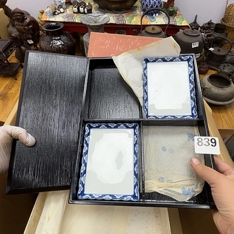 瓷片呀工艺品摆件瓷器摆件正能量