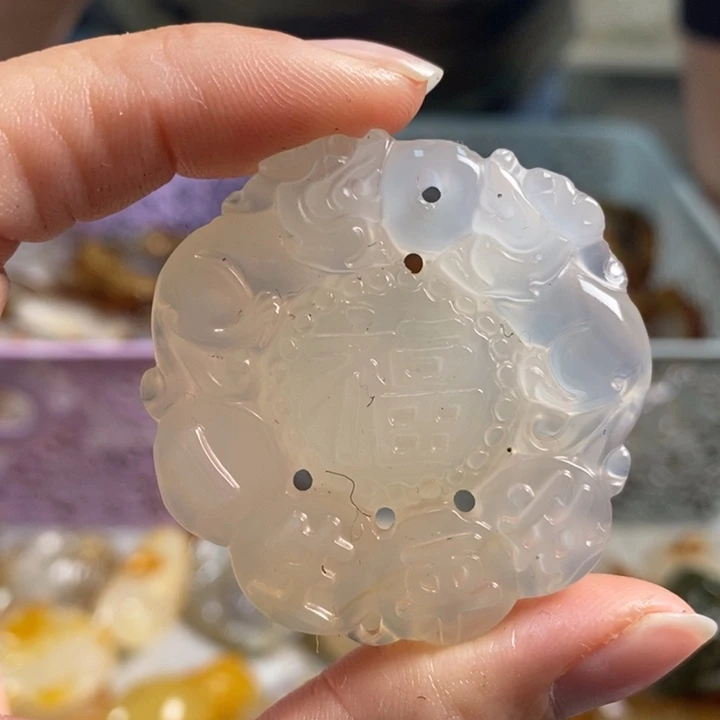 玛瑙/玉髓吊坠(不含链)未镶嵌