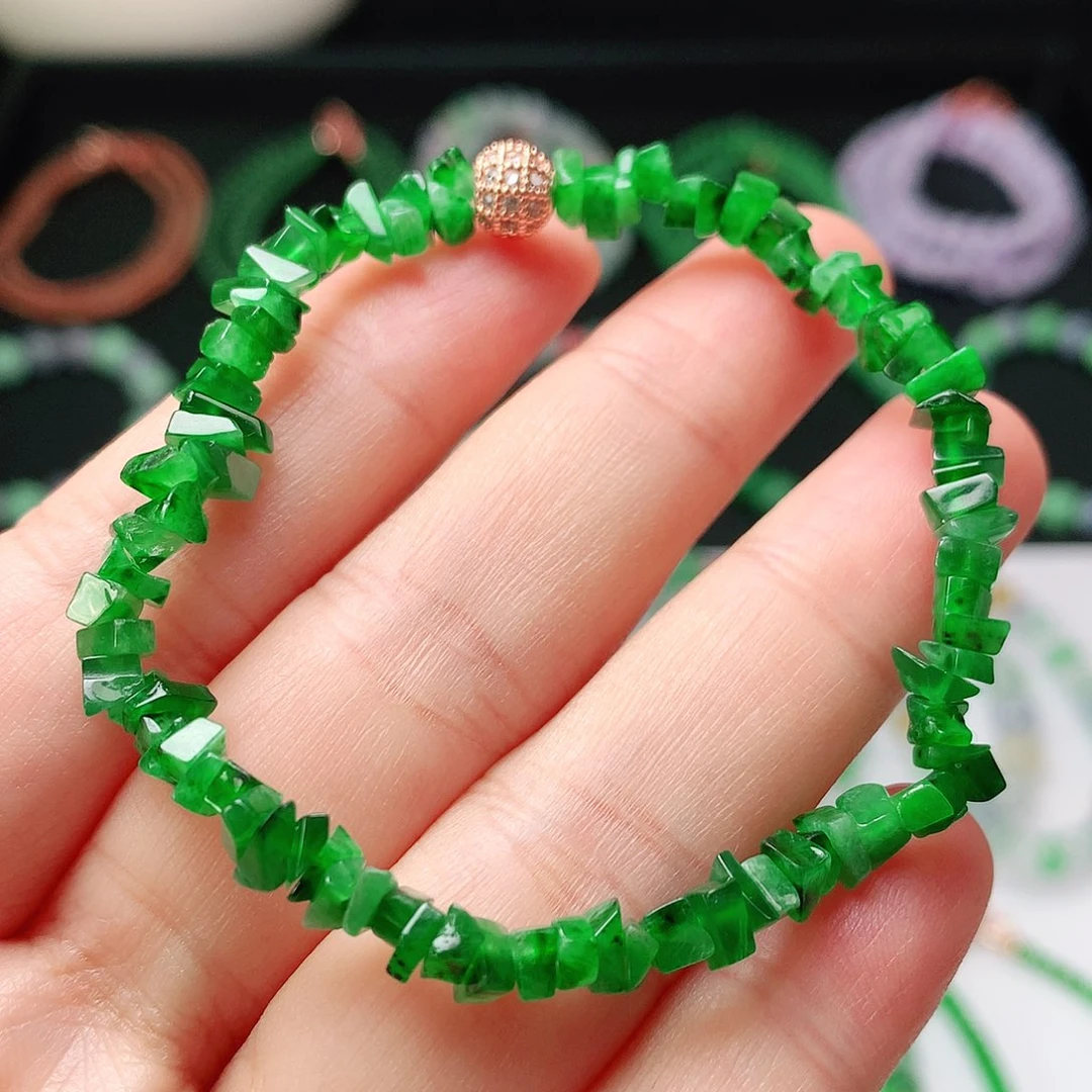未镶嵌手链翡翠翡翠