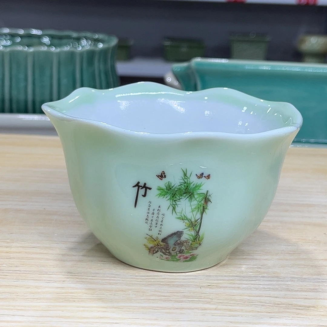 陶瓷绿植多肉微瑕花盆口径11*7