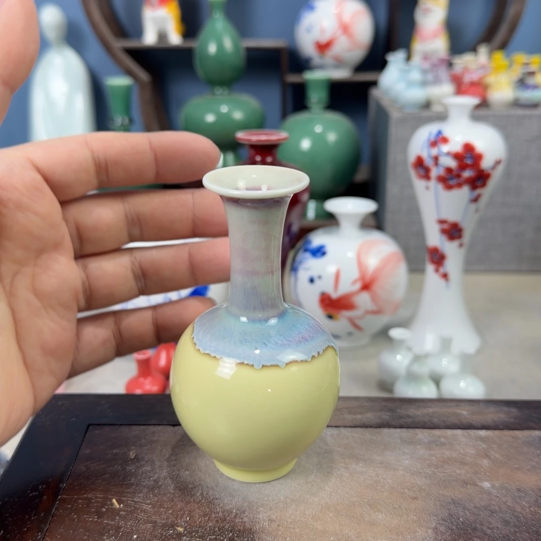 陶瓷手工小花器摆件