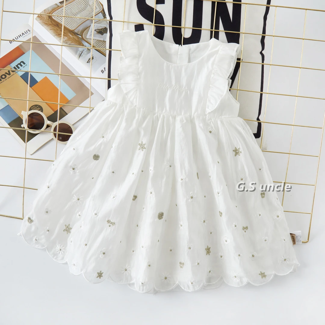 【白化蝶】H25105女宝夏季时尚连衣裙洋气宝宝公主裙