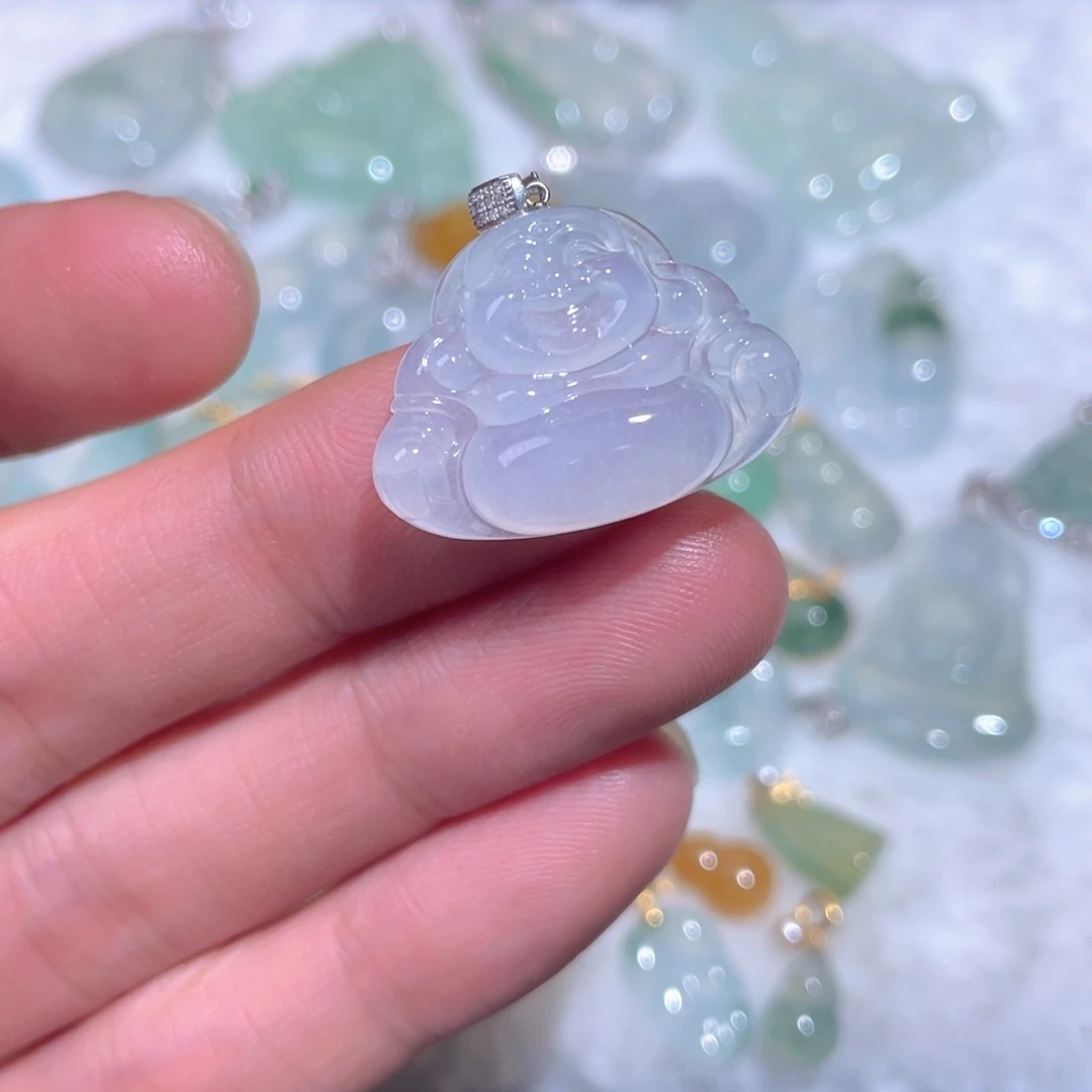 翡翠18K金镶嵌颈饰翡翠