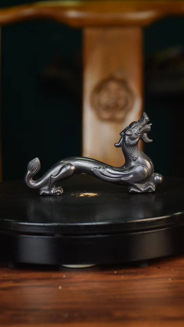 黑龙腾万里 宜兴紫砂茶宠摆件