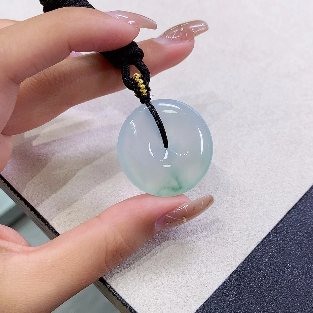 翡翠未镶嵌吊坠(不含链)29.6-5.9