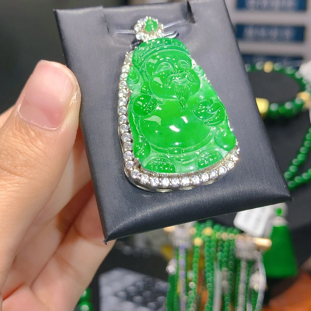 【闪购商品】翡翠银S925镶嵌颈饰5柒姐