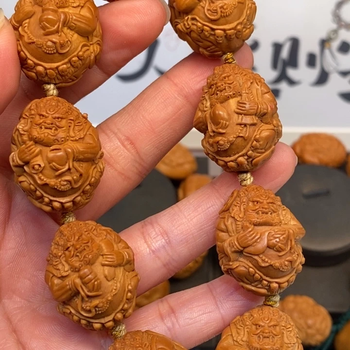 手串/手链橄榄核橄榄核雕黄财神