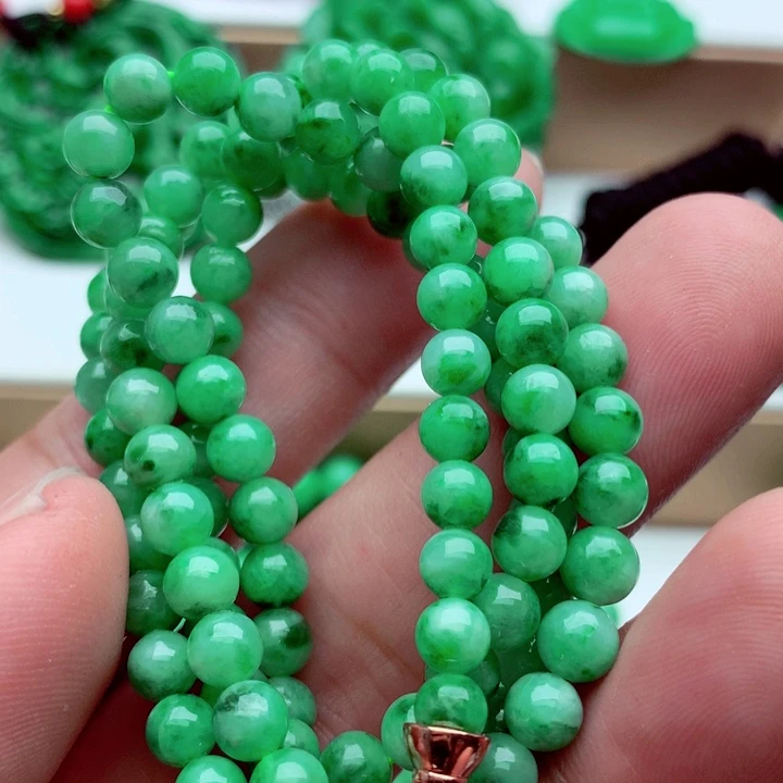 翡翠未镶嵌毛衣链