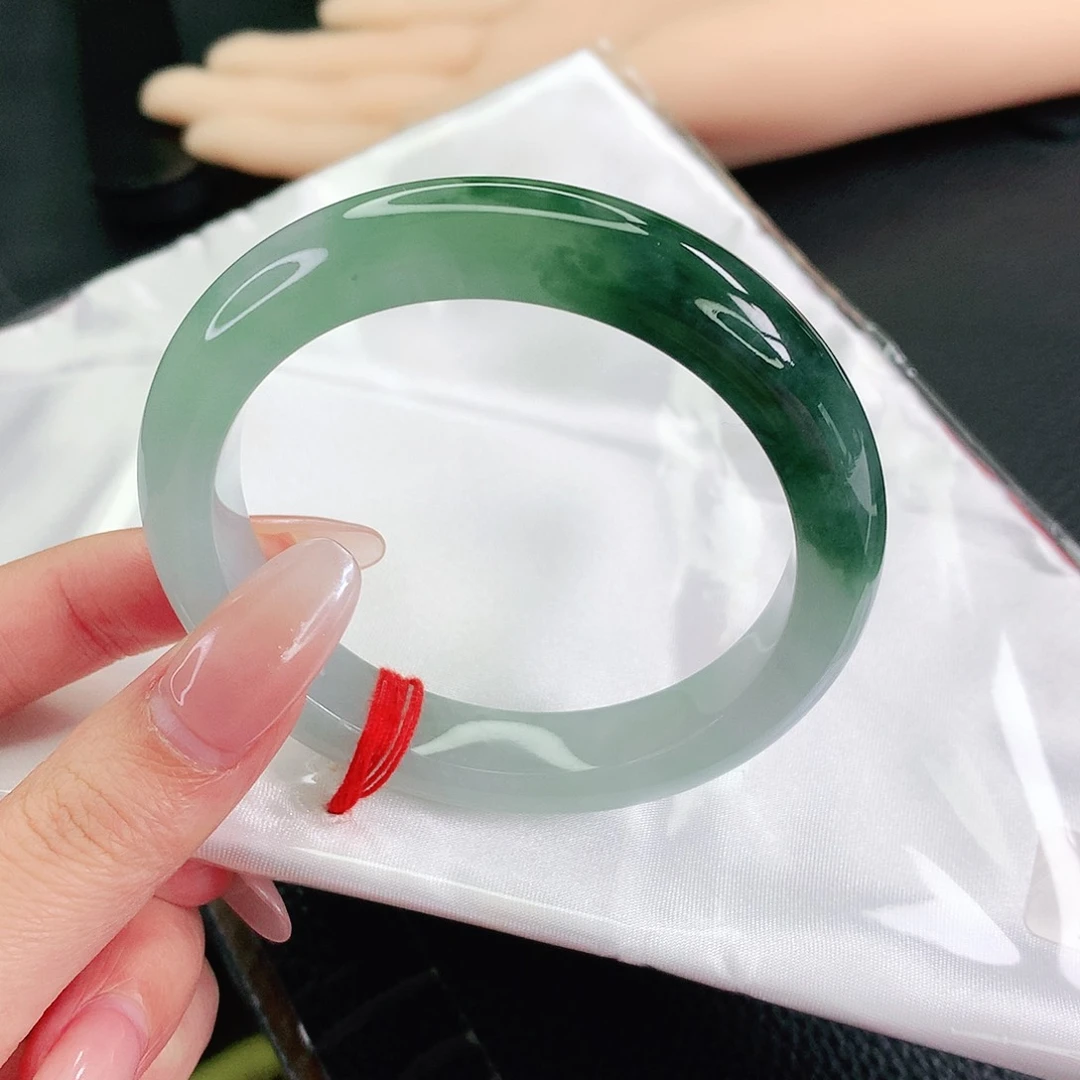 未镶嵌手镯翡翠55圈