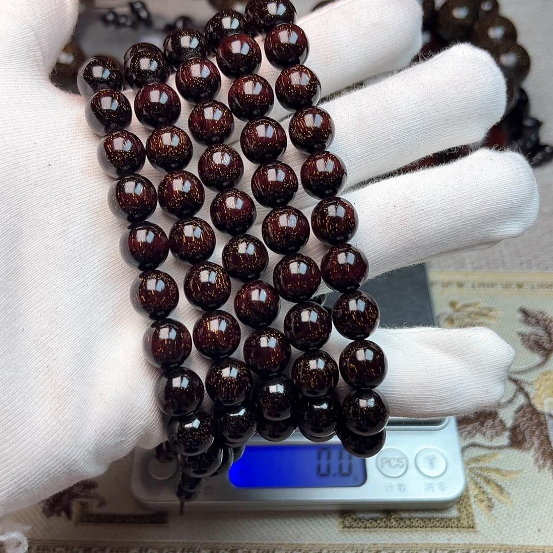 檀香紫檀（小叶紫檀）1.0 108颗 爆星