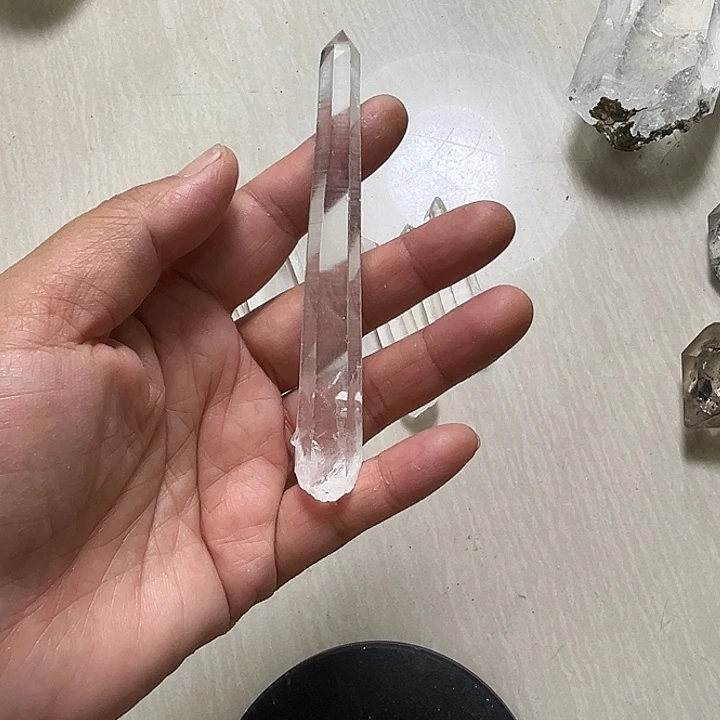 水晶未镶嵌珠宝半成品蓝针利姆