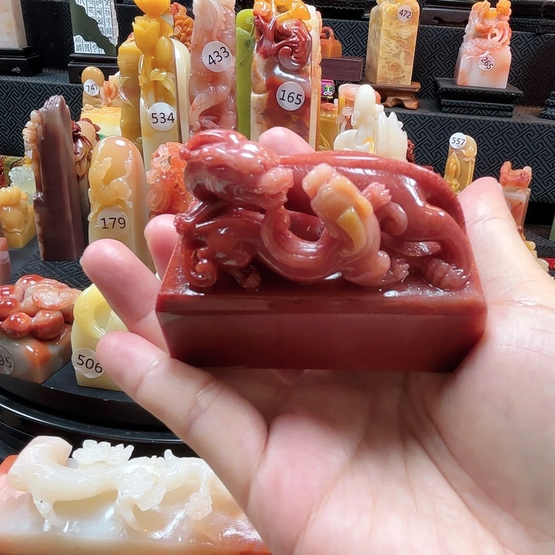 猫***娘寿山石其他古兽精品