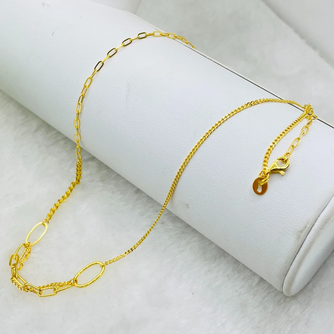 足金999黄金首饰 AB套链