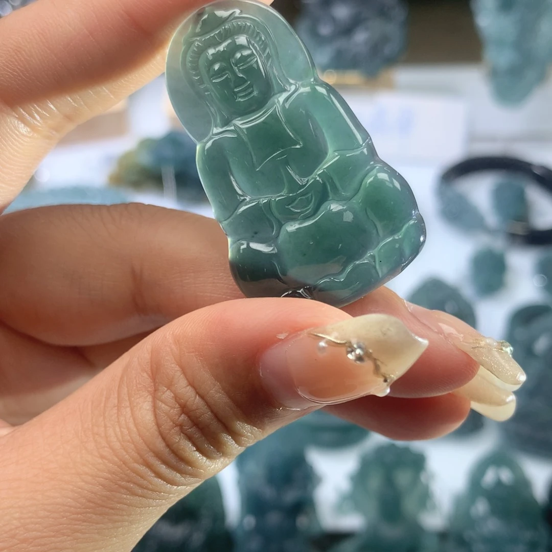 翡翠未镶嵌颈饰天然翡翠