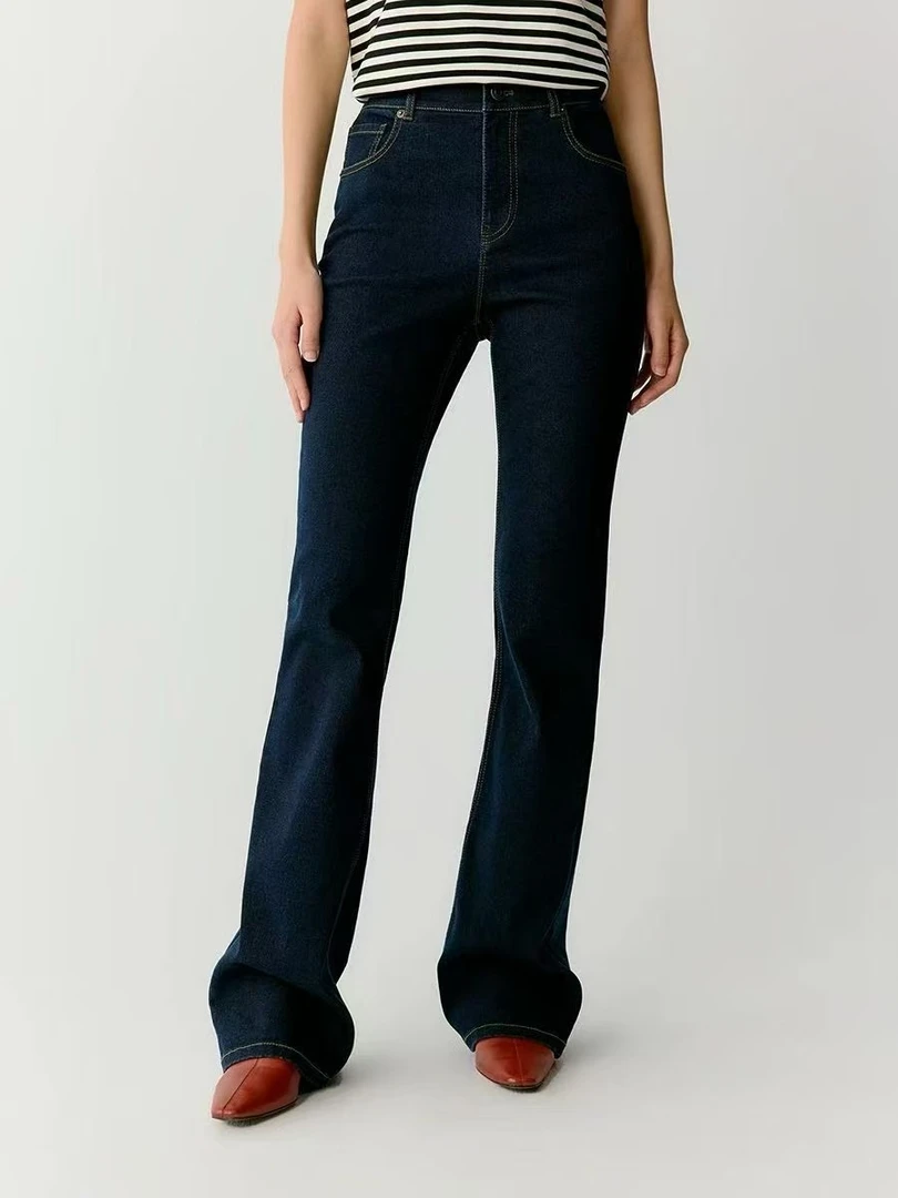 251105【小禾土壤牛仔】女装25春夏新款超弹牛仔微喇裤