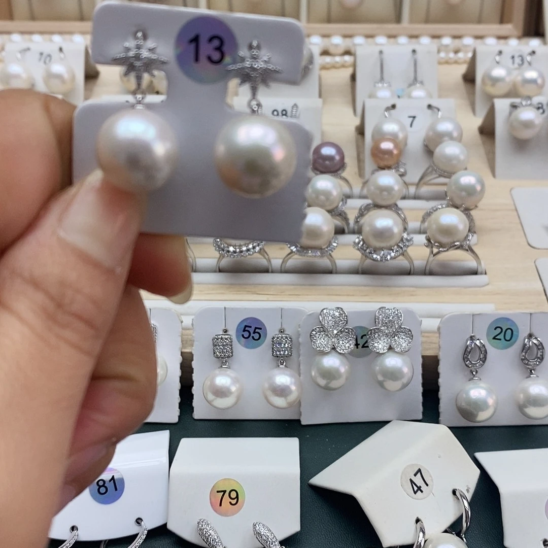 银S925镶嵌颈饰淡水珍珠