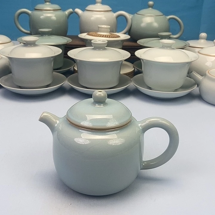 壶天蓝龙蛋壶原矿原釉原产地