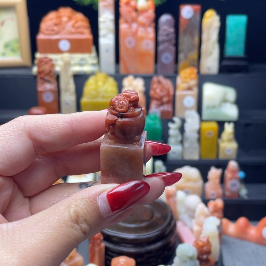 寿山石印石鼎盛千秋