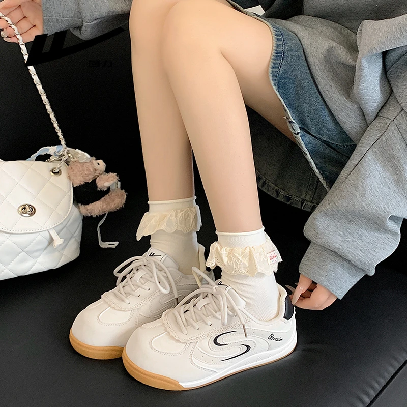 回力小白鞋2025冬季新款女鞋透气休闲百搭复古薄款徳训鞋运动板鞋