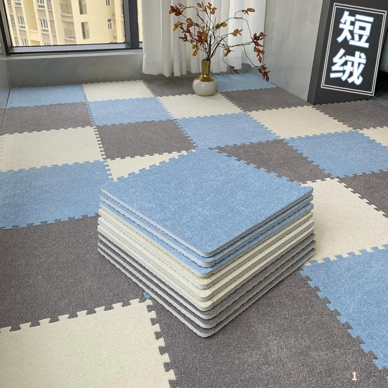 德国拼接地毯卧室儿童房间客厅四季通用爬爬垫加绒泡沫拼图地垫子