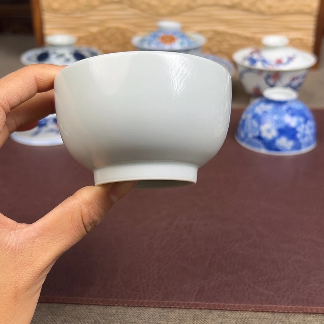 杯子景德镇白胎小客杯