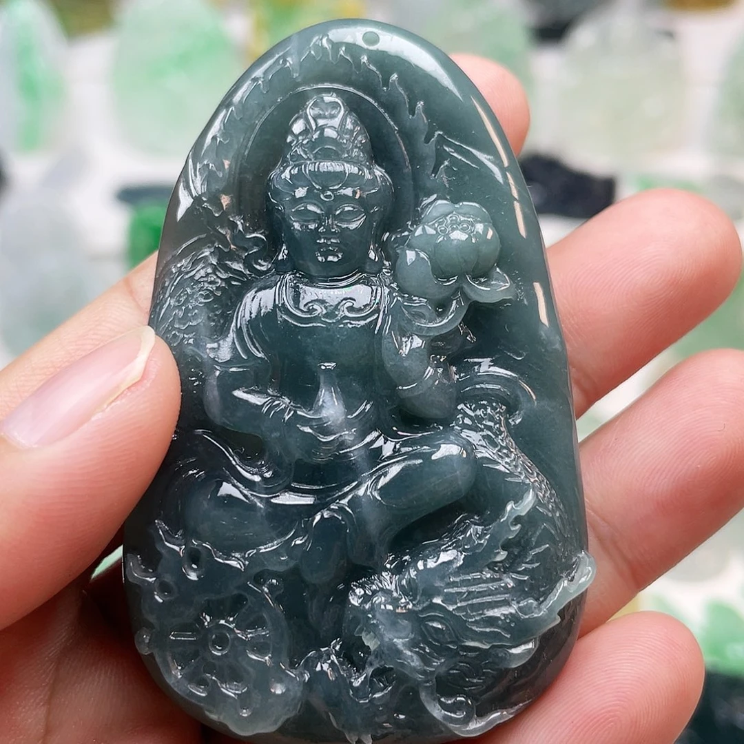 翡翠颈饰未镶嵌御龙大势至