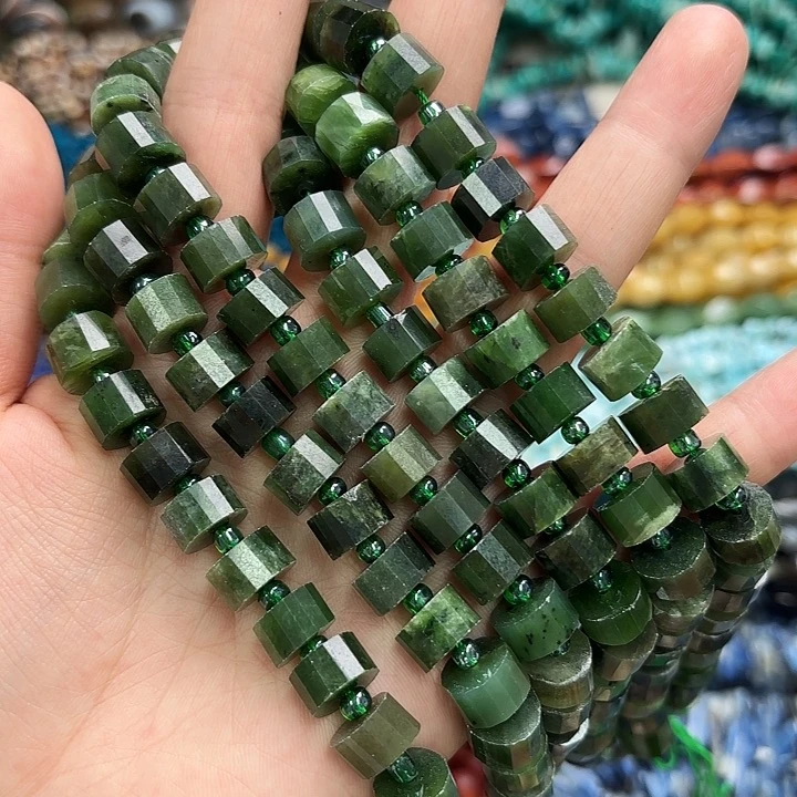 未镶嵌玛瑙/玉髓珠宝半成品6×10碧玉大直切一条