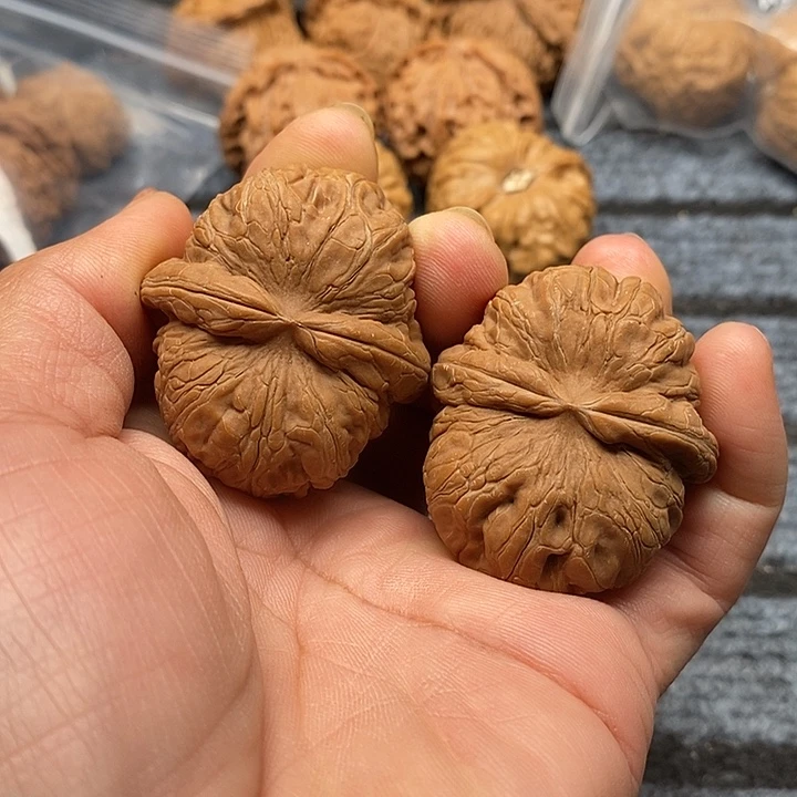 文玩核桃把件全品元宝44尺