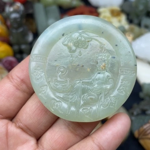 蛇纹石玉颈饰未镶嵌78