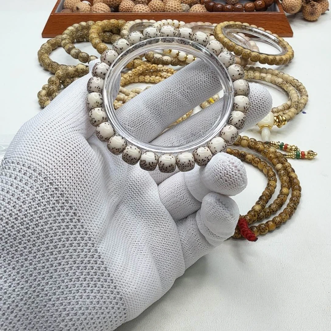 星月菩提吊坠5尊宠冰白石玉河豚9左右桶单圈