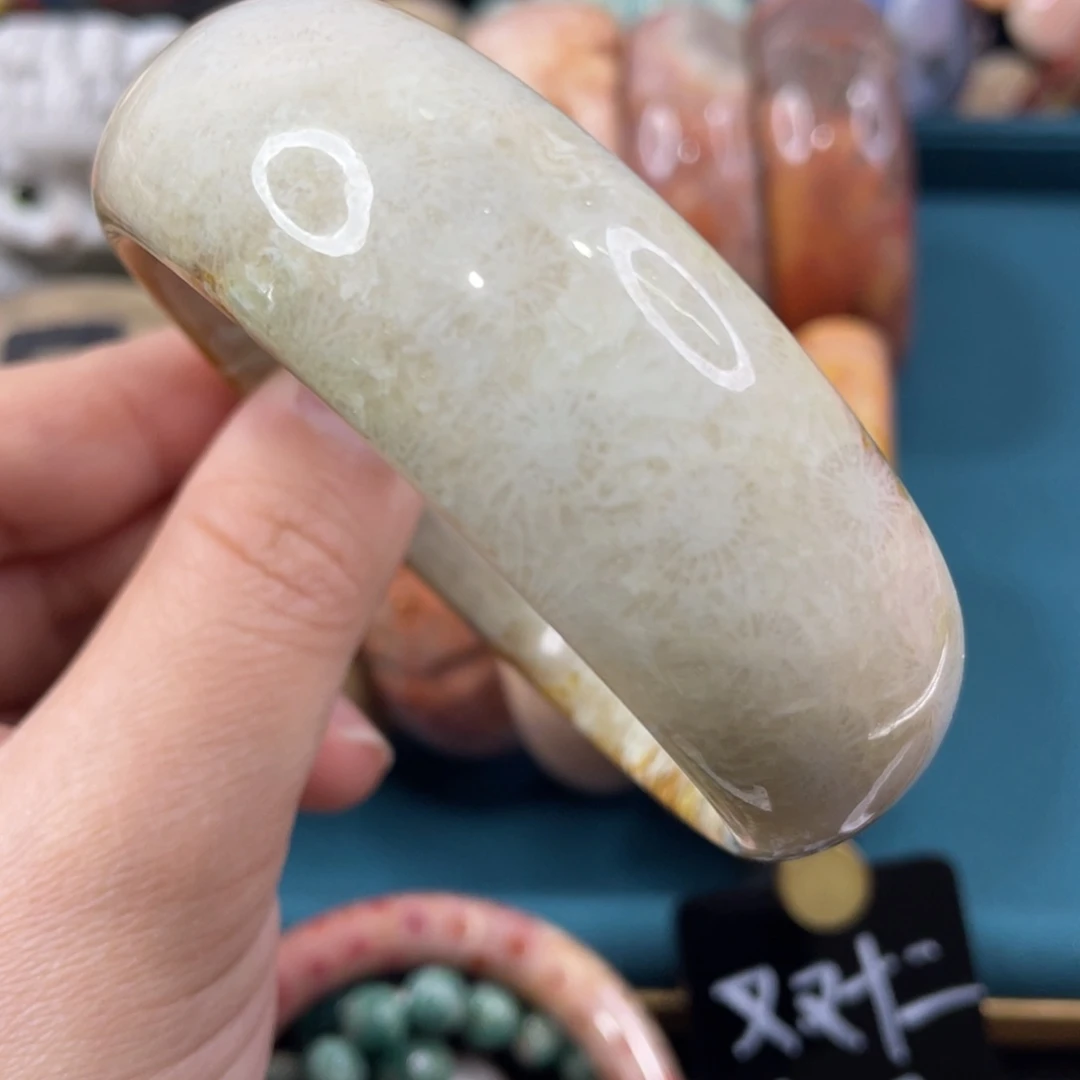 未镶嵌手镯硅化玉