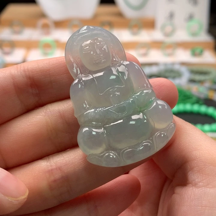 吊坠(不含链)未镶嵌翡翠天然缅甸A货翡翠
