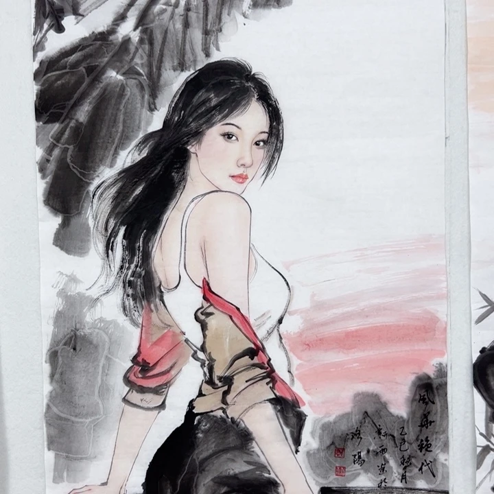 国画郭新雨老师写实人物