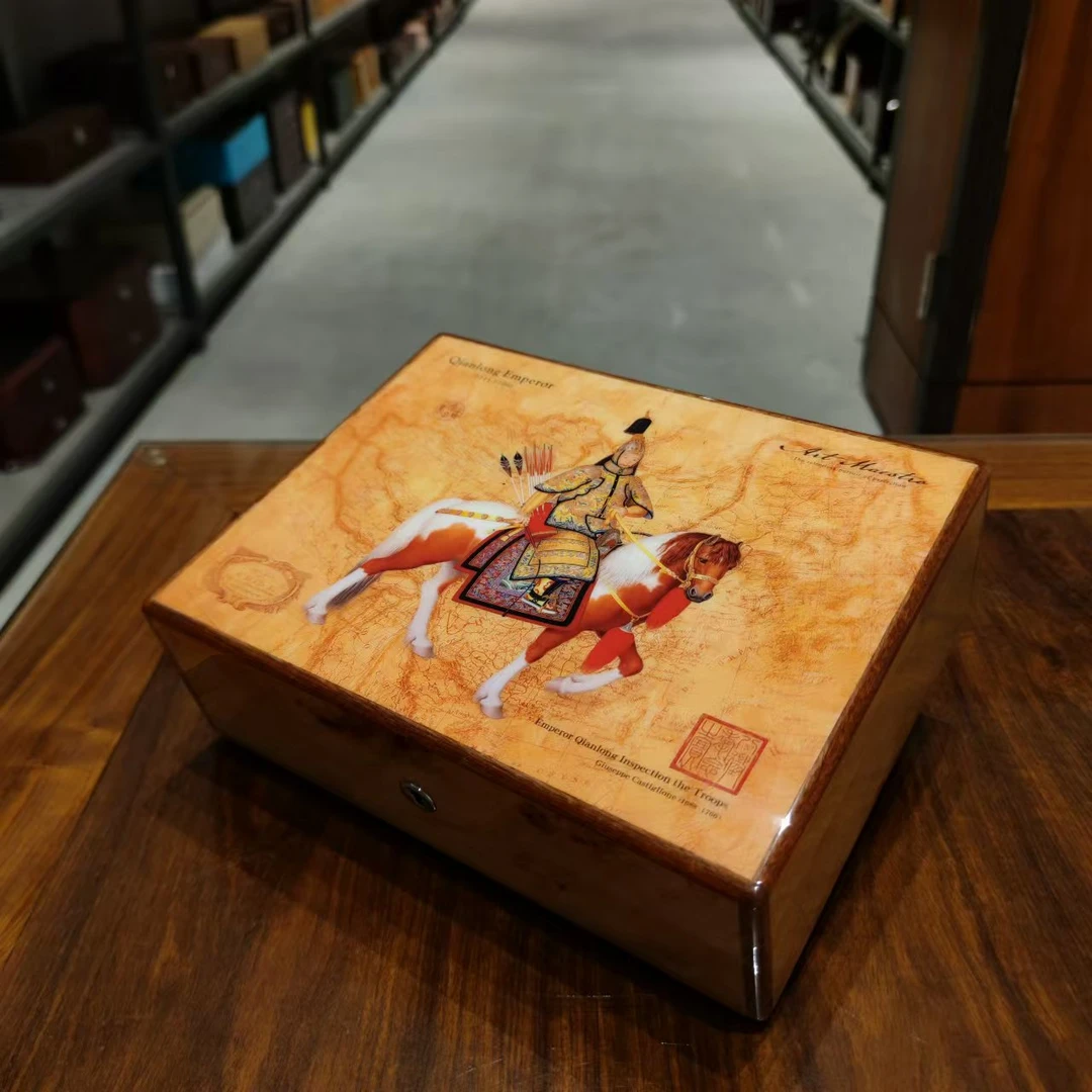 【东与西】西打木钢琴漆雪茄保湿盒雪茄盒CB811水晶钢琴漆板