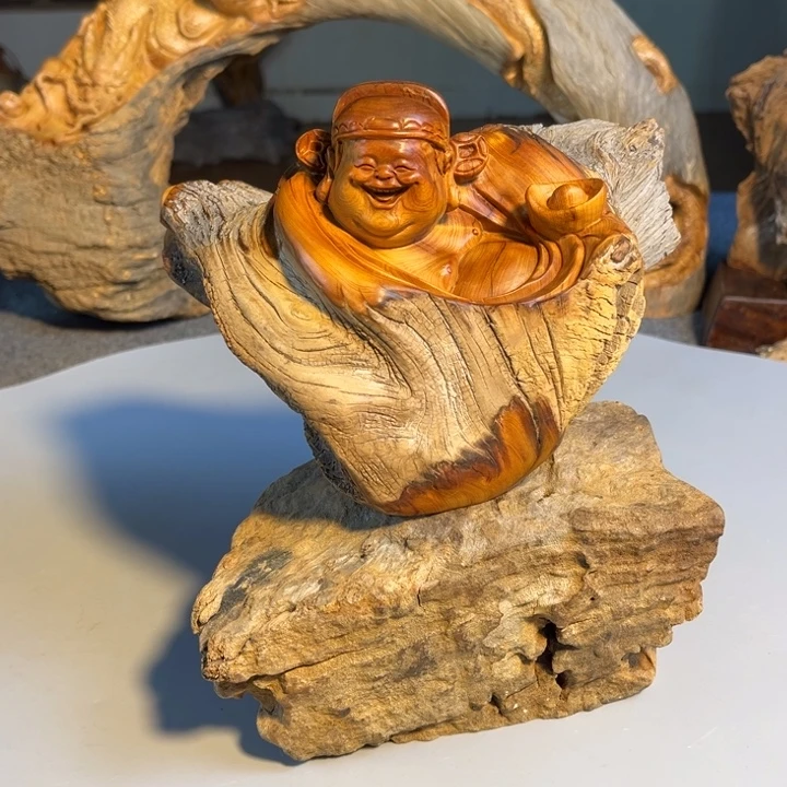 柏木（崖柏）根雕工艺摆件