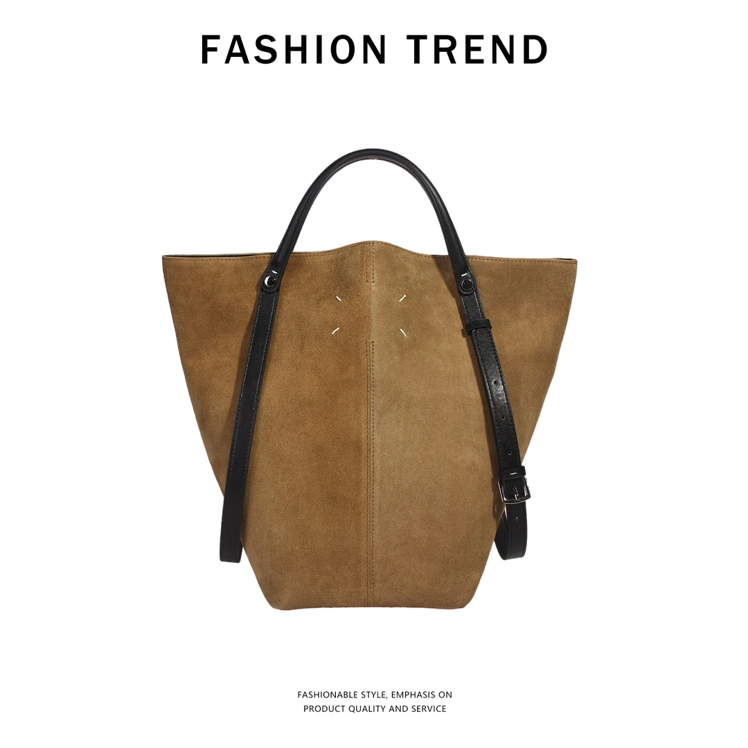 nn【马家Dress-Age大手袋】进口头层反麂牛皮 手提单肩大容量通勤包