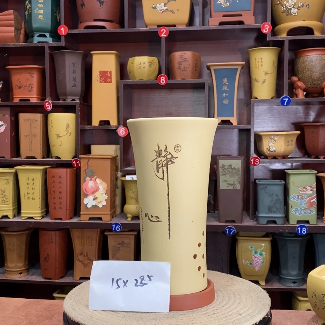 紫砂艺术紫砂花盆