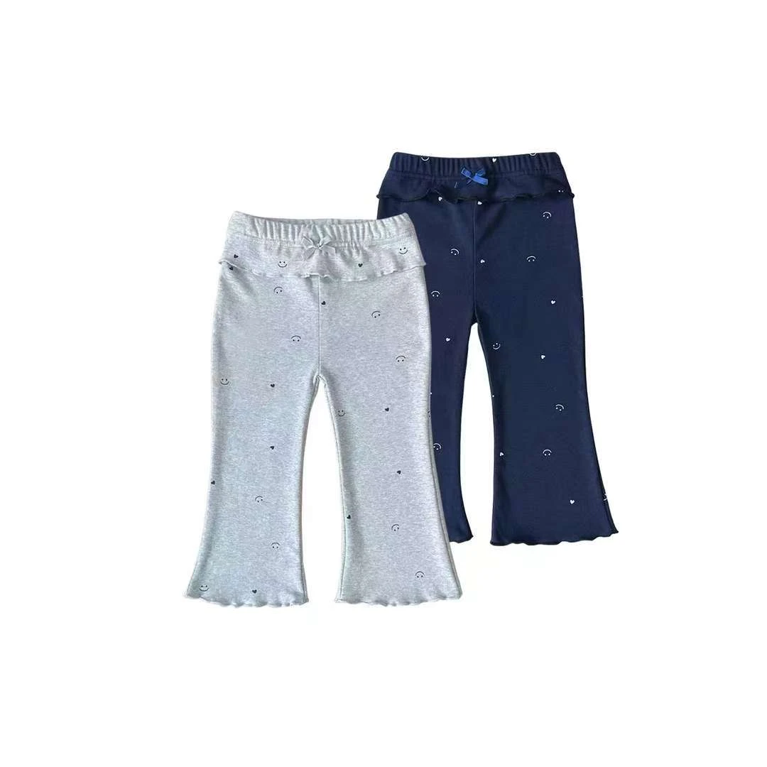 儿童裤子2025秋装新款女童休闲裤宝宝喇叭裤春秋季女宝洋气打底裤