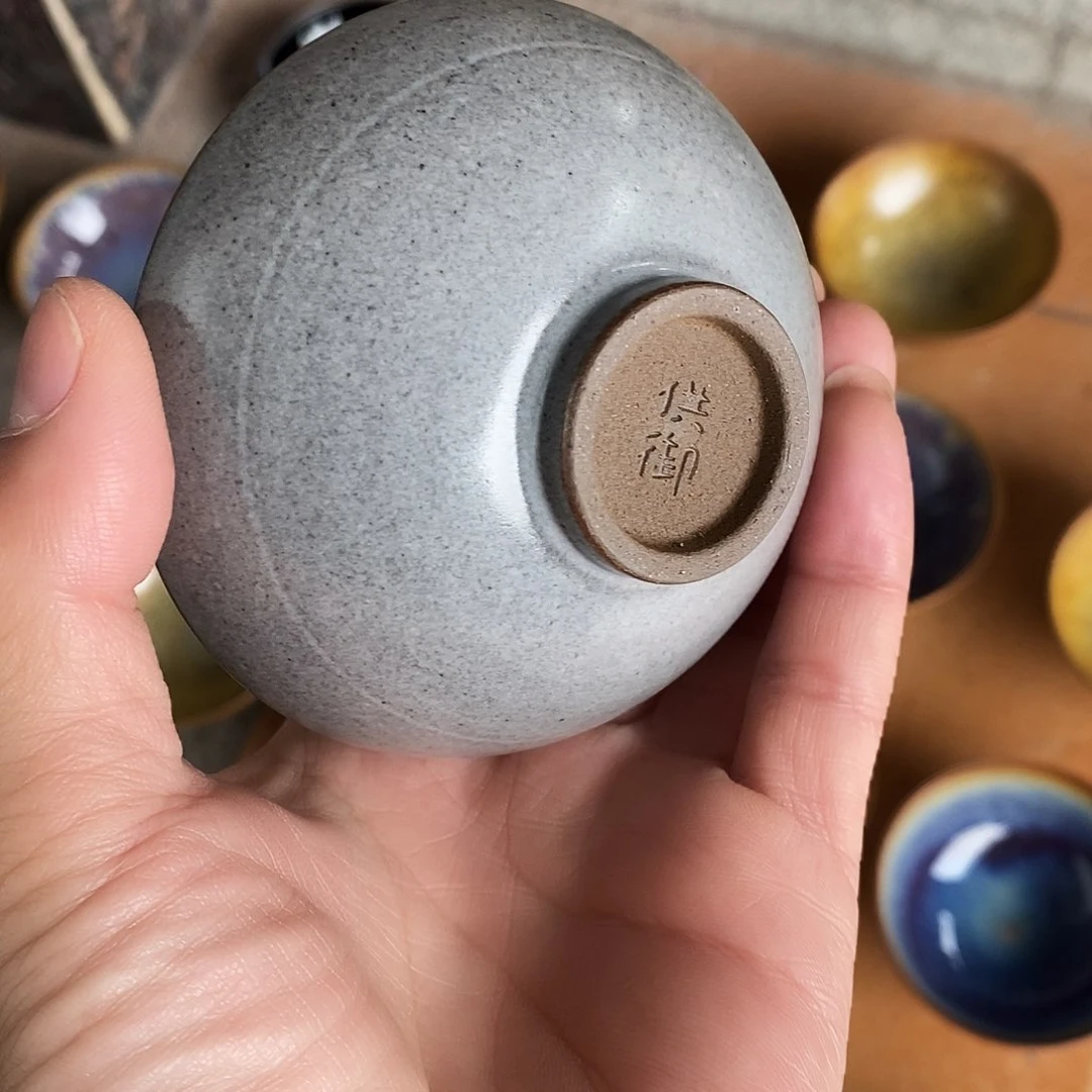 茶盏建盏平口爆胎一个