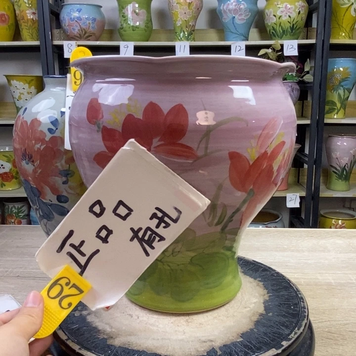 景德镇高温陶瓷花盆