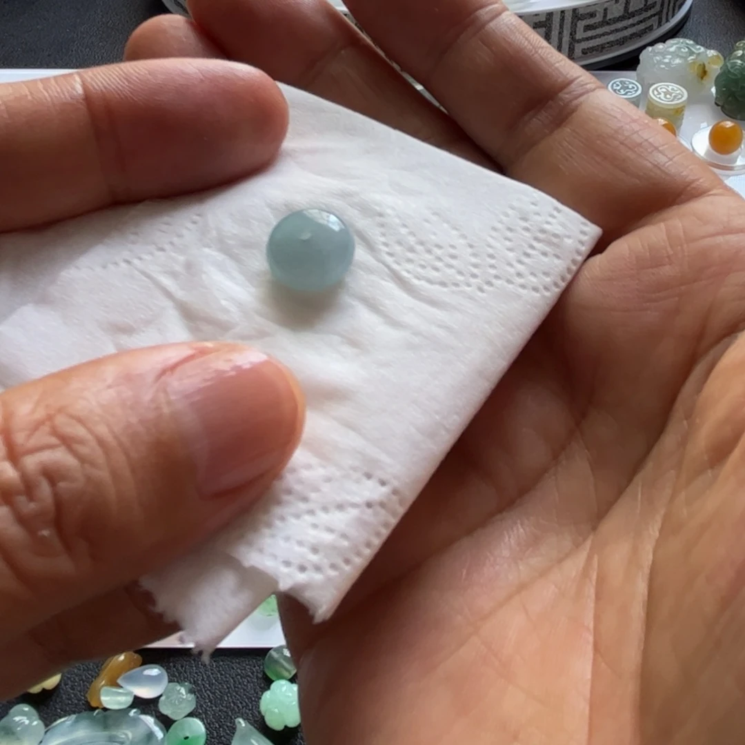 未镶嵌定制翡翠鼓珠