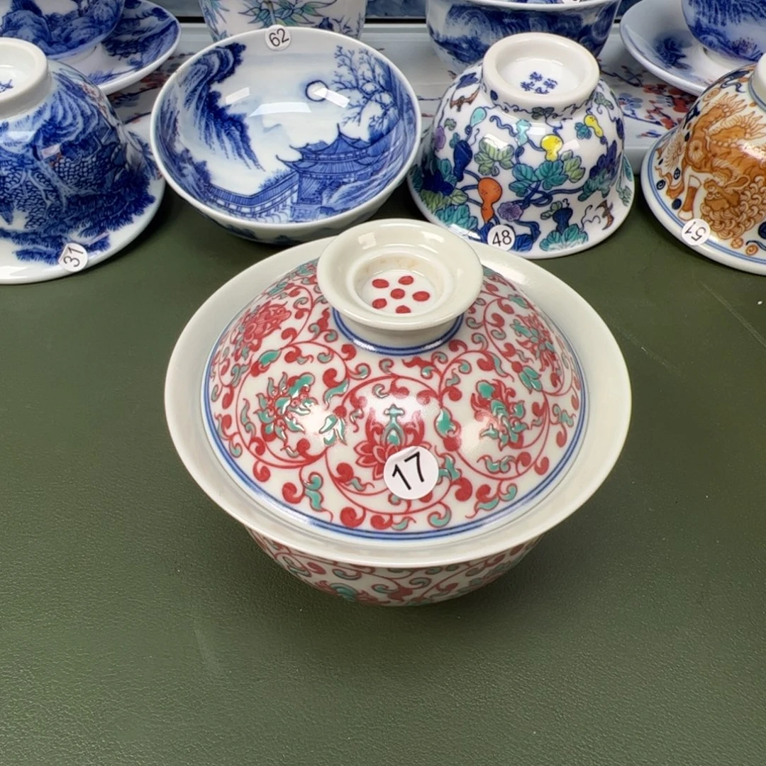 陶瓷景德镇纯手工纯手绘茶具木木17