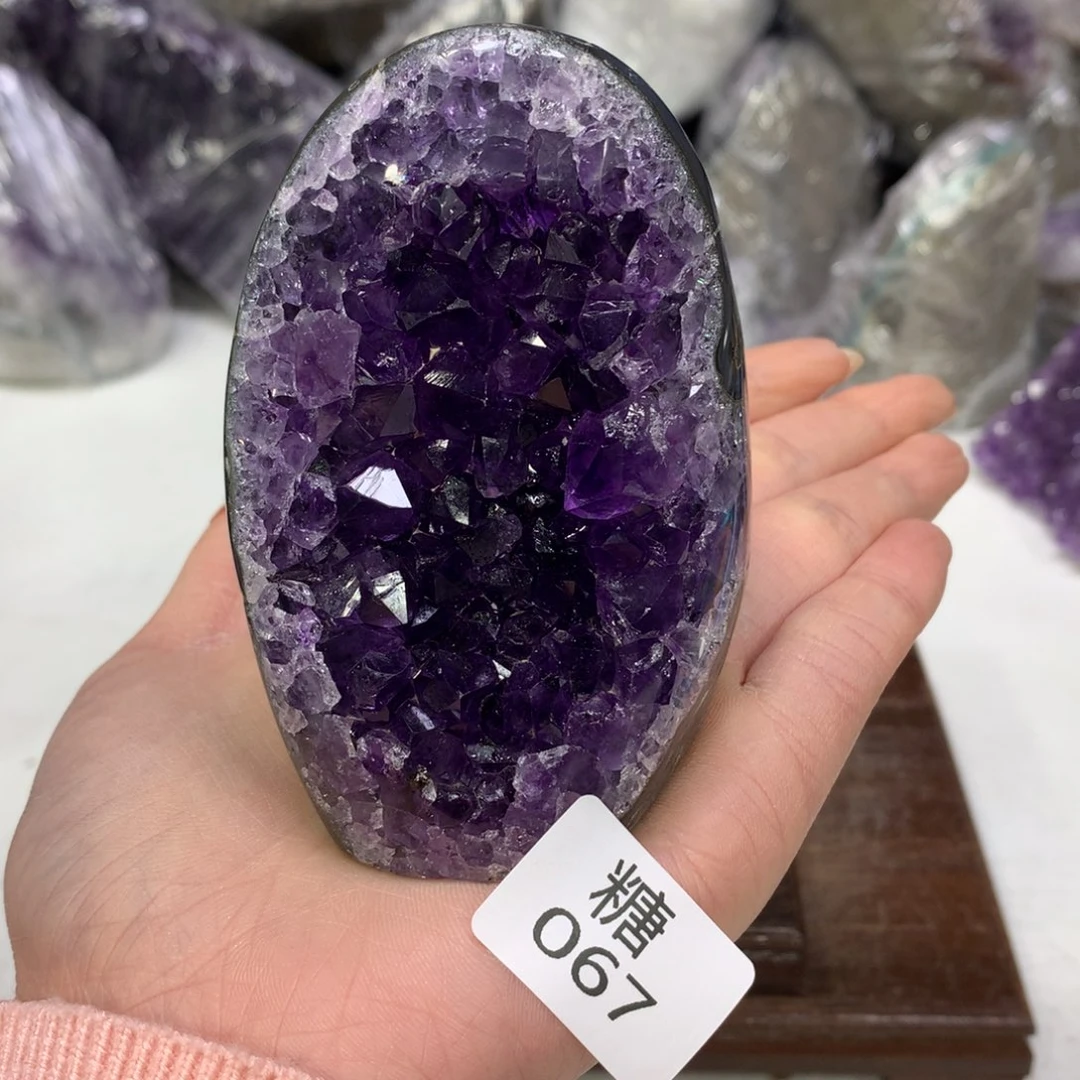 紫晶摆件未镶嵌水晶