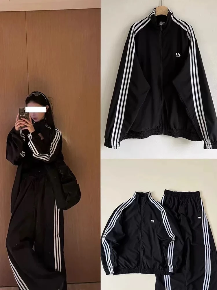 秋季新款运费休闲阔腿裤套装#90120
