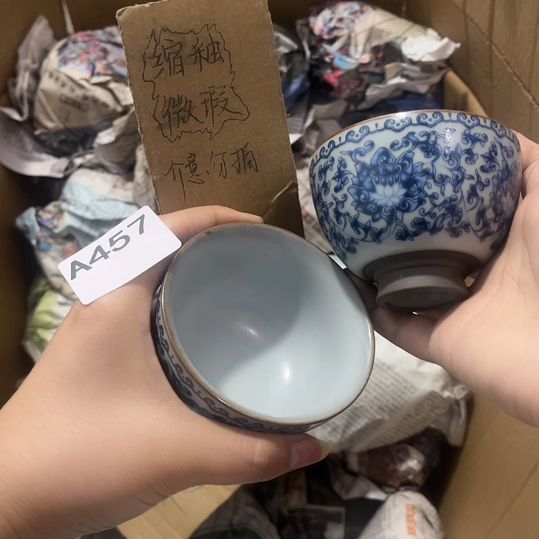 瓷片茶摆件工艺品摆件666