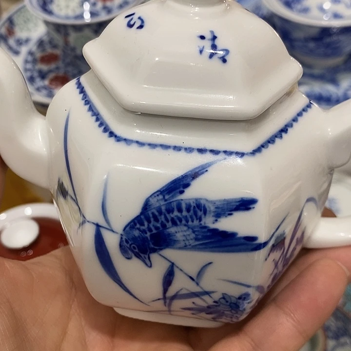 陶摆件景德镇陶瓷主人杯123