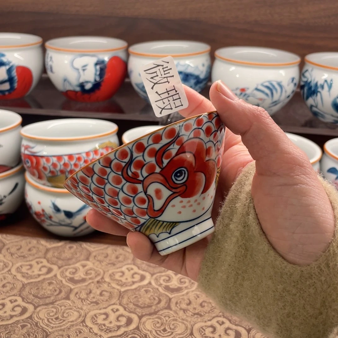 有瑕釉下彩纯手绘