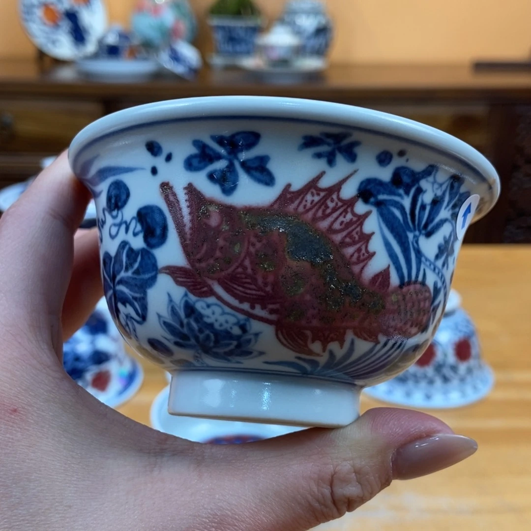 手绘现代茶具非古董