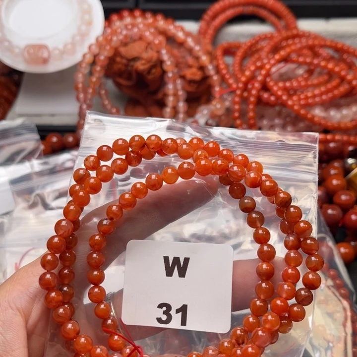 南红玛瑙未镶嵌多样性发货默认微瑕称重6mm